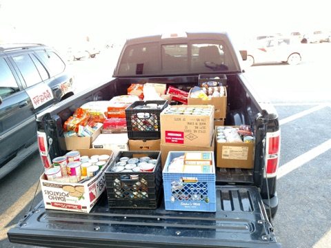 Golden Casino Group recently donated more than 1,000 cans of food to local families, as part of the 10th Annual KNYE-FM Food Drive.