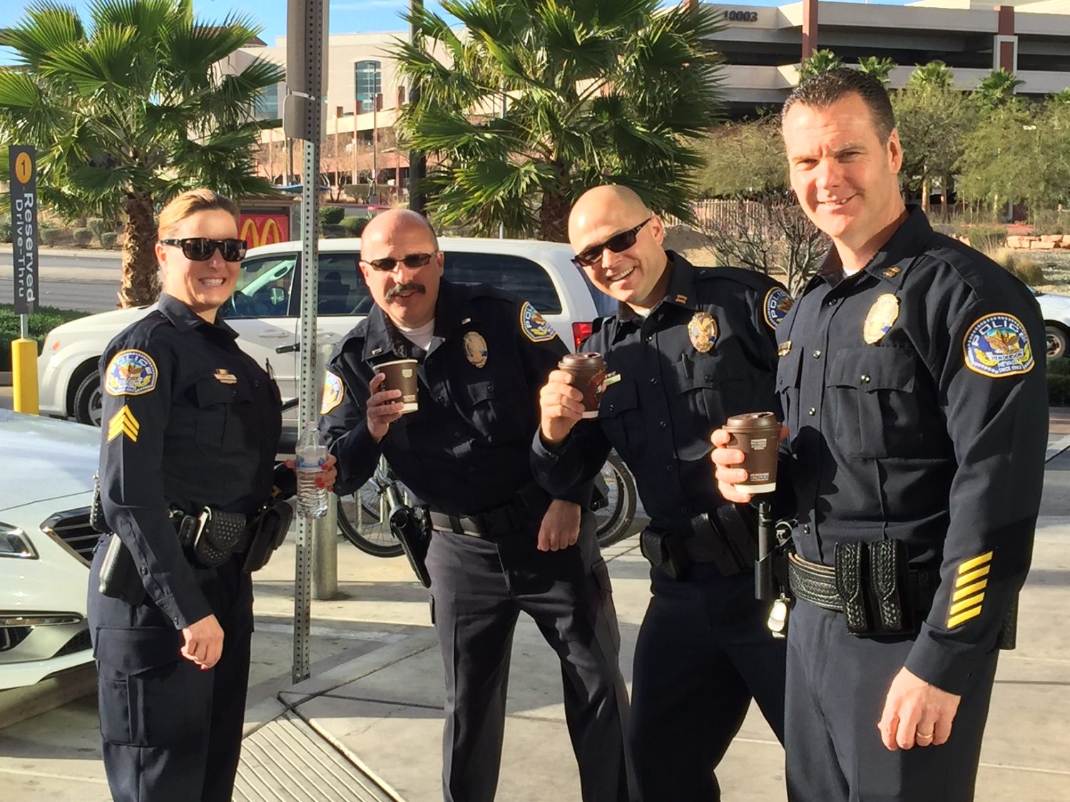 McDonald’s Southern Nevada restaurant locations and members of local law enforcement.