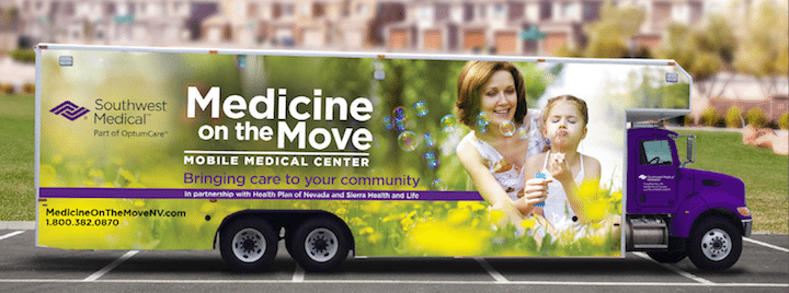 Health Plan of Nevada and Southwest Medical are launching “Medicine on the Move,” a portable office that brings health care to people’s homes.