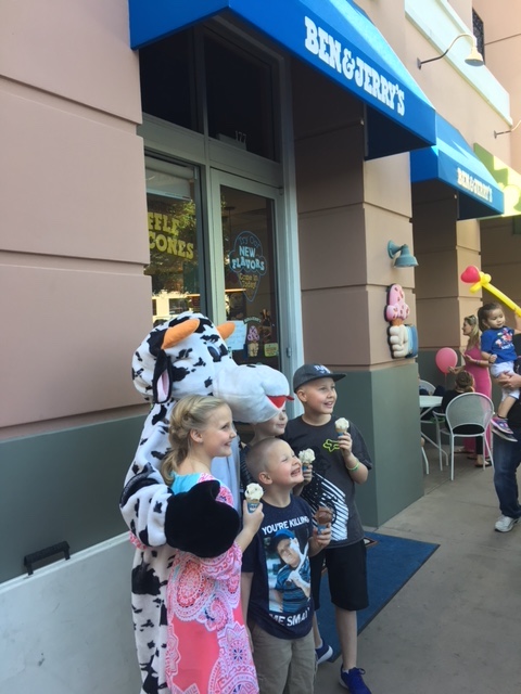 Ben & Jerry's Scoop Shops at the District at Green Valley Ranch and inside Sunset Station Hotel & Casino will be giving away free ice cream from 12 noon to 8 p.m. on Tuesday, April 10 through Ben & Jerry's Free Cone Day.