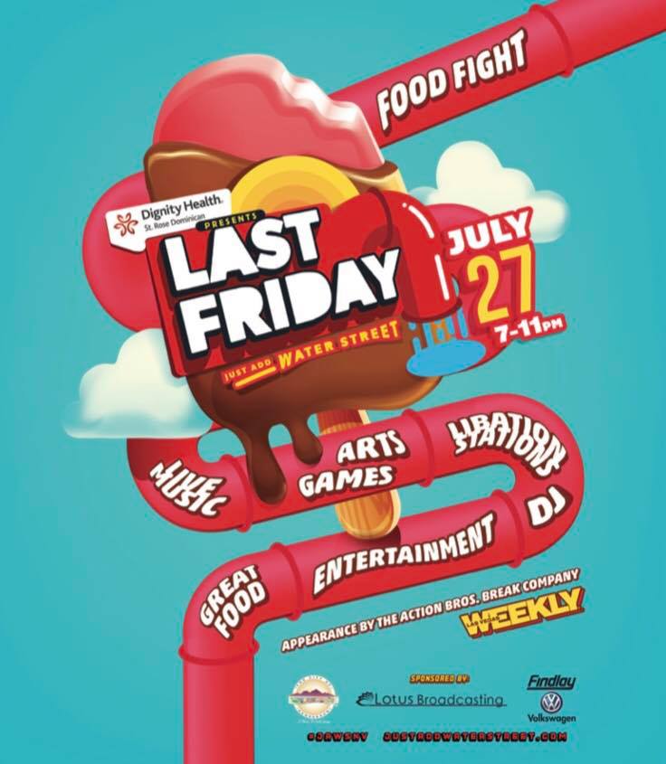 Last Friday, Just Add Water Street includes exciting activations for all ages. Attendees will enjoy street side entertainment, food vendors, retail pop-ups and live music.