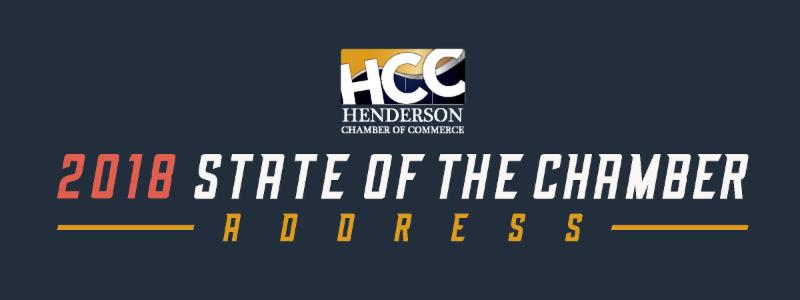 The Henderson Chamber of Commerce will host its annual State of the Chamber Address from 5 to 8 p.m. Thursday, Sept. 6, at the Hilton at Lake Las Vegas.