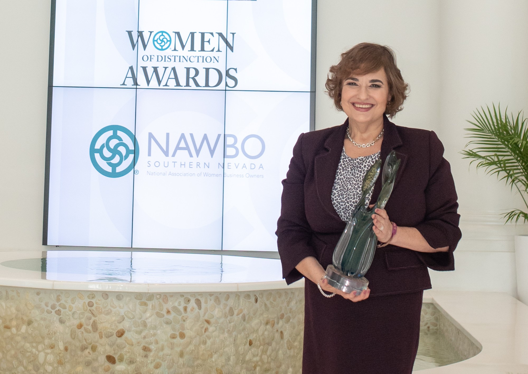 ImageWords principal Ruth Furman receives her Women of Distinction Award on May 7 at the Conference Center of Las Vegas.  (Photo credit: Mary Rendina Photography)