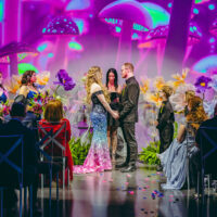 Wedding at The Portal inside of AREA15