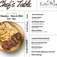 Echo & Rig in Henderson Introduces New Monday Night Culinary Event Series