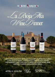 Marché Bacchus Presents La Rioja Alta Wine Dinner: